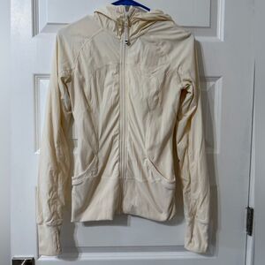 Lululemon Beige Zip Up Hoodie